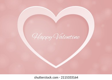 Minimalist happy valentine's day background