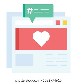 Minimalist hashtag icon representing trending topics, digital campaigns, and influencer engagement strategies.