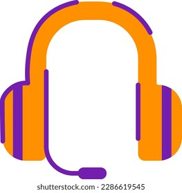 Minimalistische Kopfhörer- und Headset-Vektorsymbol