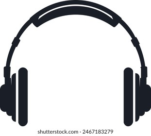 Auriculares minimalistas. Ilustración de auriculares estilo nerd