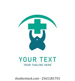 Minimalist Healthcare Medical Dental Logo Vector Art Illustration