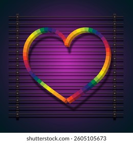Minimalist heart background. Love sign for valentine's event. Red heart stock.