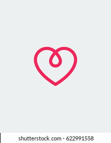 Minimalist Heart Logo Design