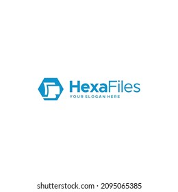 diseño minimalista de los ARCHIVOS HEXA hexágono de los rótulos