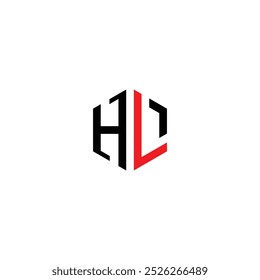 Minimalist Hexagonal HL Lettermark Logo