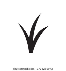 A minimalist, high-contrast graphic of a three-pointed arrowhead symbol rendered in solid black against a plain white background. The design features sharp, clean lines with a slight gradient shading .