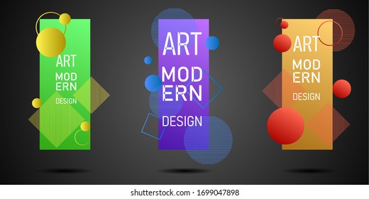 Diseño minimalista de cuadros de color hipster. para el texto Arte Gráfico Moderno. diseño de tarjetas de visita, invitaciones, tarjetas de regalo, volantes, folletos. ilustración vectorial.