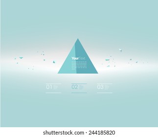 Minimalist Hipster Composition of a Triangle In on Turquoise Sky