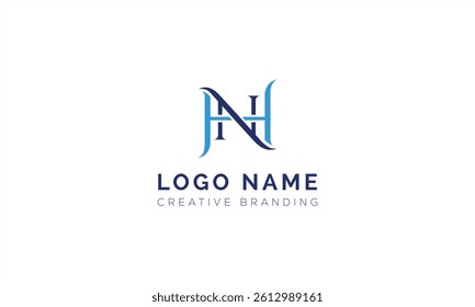Minimalist HN Logo for Branding and Identity.