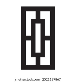 minimalist home air ventilation illustration symbol design