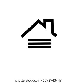 minimalist home icon design vector. simple house logo design