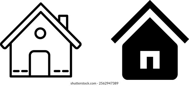 "Minimalist Home Icon Vector Design"