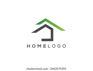Minimalist Home icon vector logo. Modern Home real estate vector logo