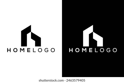Minimalist Home icon vector logo. Modern Home real estate vector logo