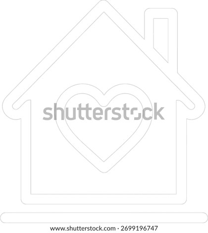 Minimalist Home Icon Vector: Real Estate, Property, and House Symbol.