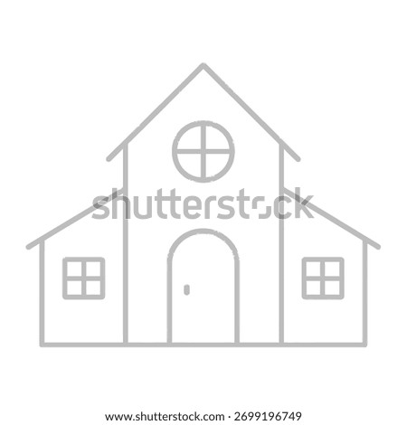Minimalist Home Icon Vector: Real Estate, Property, and House Symbol.