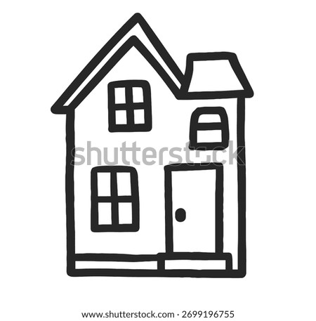 Minimalist Home Icon Vector: Real Estate, Property, and House Symbol.