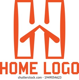 Minimalist Home Logo Design Vector Concept