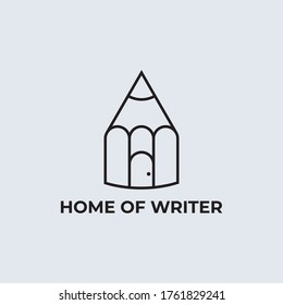 ilustración vectorial del logotipo del hogar minimalista
