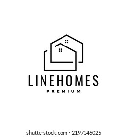 minimalist home neighbor logo design