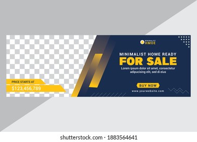 Minimalist Home Ready Sale Banner Template Stock Vector (Royalty Free ...