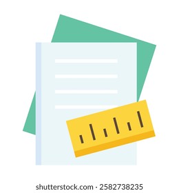 Minimalist homework icon representing assignments, study plans, and educational tasks for students and professionals.