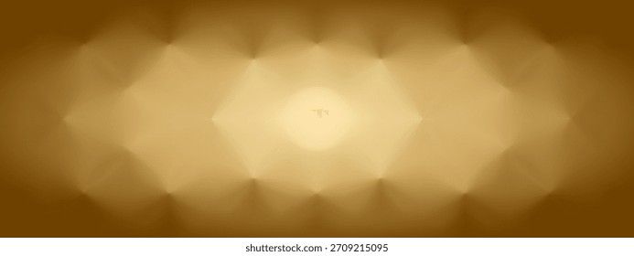 Fondo abstracto minimalista Horizontal de oro con protuberancias convexas, bordes de sombra. Anuncio de héroe de lujo. Encabezado de diseño de Vector minimalista geométrico. Diseño de espacio de copia dorado