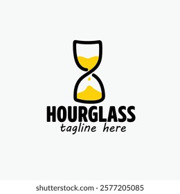 A minimalist hourglass logo symbolizing the passage of time and the importance of seizing the moment