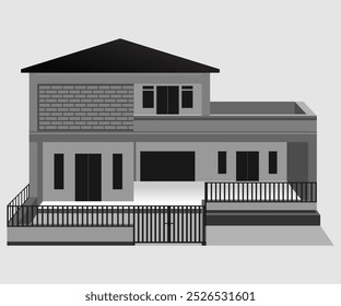 minimalist house design, simple, elegant and modern exterior architecture