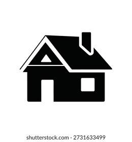 Minimalist house icon flat design vector illustration scalable graphic art isolated