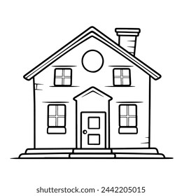 Icono de casa minimalista en formato vectorial.