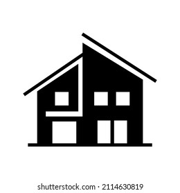 minimalist house vector, icon or symbol design