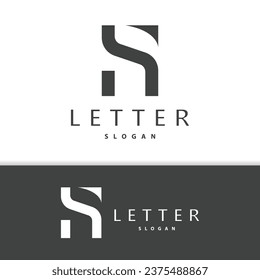 Minimalist HS Letter Logo, SH Logo Modern and Luxury Icon Vector Template Element