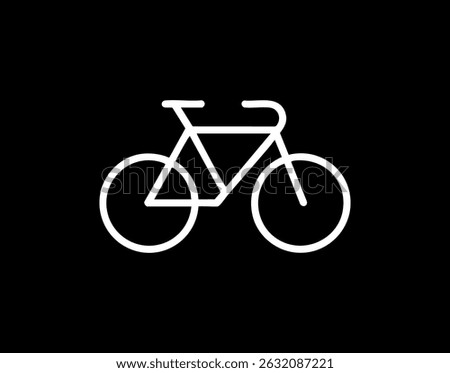 Minimalist icon collection in clean black and white vector style. Includes a simple line art dog head, a geometric frog illustration, and a modern bicycle outline. Perfect for logo design, pet-related