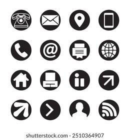 Minimalist Icon Design Collection for Digital Interfaces
