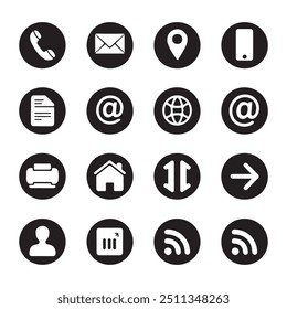 Coleção de design de ícone minimalista para interfaces digitais