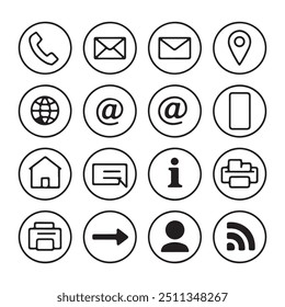 Minimalist Icon Design Collection for Digital Interfaces