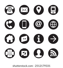 Colección minimalista de diseño de iconos para interfaces digitales