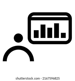 Minimalist Icon Design People Management, Target, Growth. Let's Make Your Design Easier