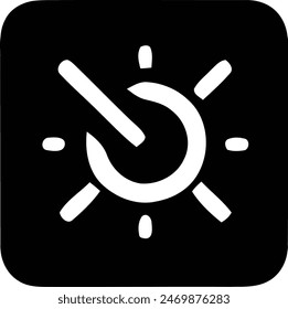 Minimalist Icon for Device Brightness Settings.