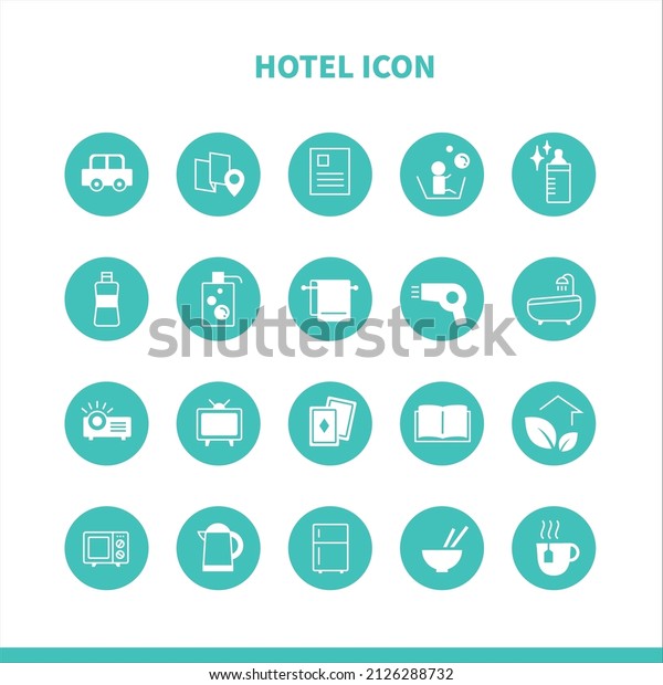 Minimalist icon for homestay or hotel logo,
vector illustration
