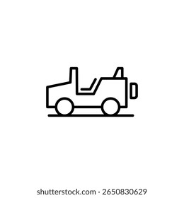 Ícone Minimalista De Um Veículo Fora De Estrada Perfeito Para Aventura