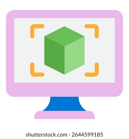 Minimalist icon representing 3D printing technology, suitable for tech, manufacturing, or innovation branding.