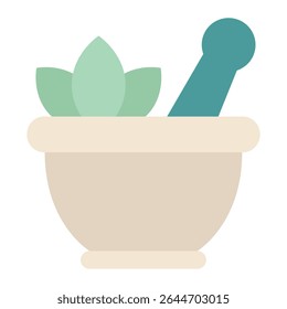 Minimalist icon representing traditional grinding tools, ideal for culinary, pharmaceutical, or herbal content.