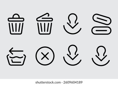 Minimalist Icon Set For Website And Mobile Application Design Purposes