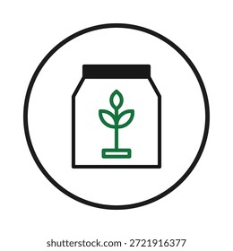 Un icono minimalista que simboliza el enfoque ecológico y la sostenibilidad. Su diseño limpio y líneas nítidas evocan un sentido de administración ambiental y una relación armoniosa entre la naturaleza y lo moderno