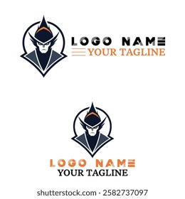 Minimalist iconic silhouette shape logo design