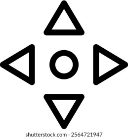 Minimalist icons for UIUX, featuring navigation, controls, and interactive elements. Ideal for modern apps and websites
