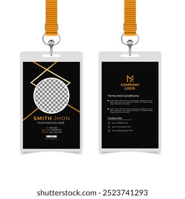 Minimalist id card design template