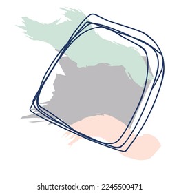 minimalist illustration Abstract pattern with a soft, elegant color palette and splashes of color.